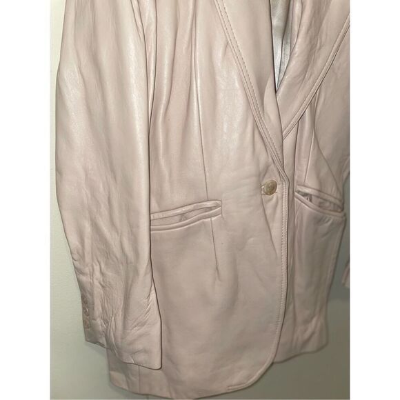 Vintage j Percy for Marvin Richard’s blush pink leather jacket size medium - Picture 2 of 15